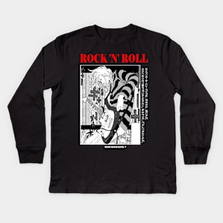 Japanese Streetwear Grunge Rock Punk Anime Kids Long Sleeve T-Shirt